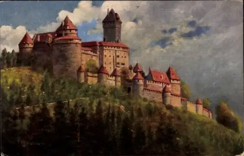 Künstler Ak Hoffmann, Heinrich, Orschwiller Orschweiler Elsass Bas Rhin, Hohkönigsburg