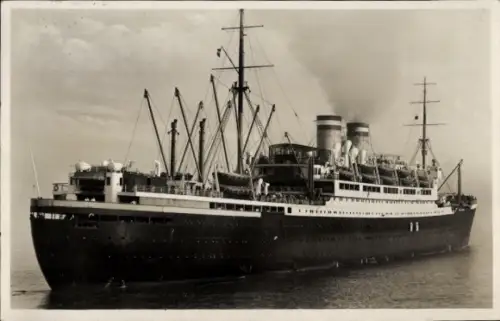 Ak Dampfschiff New York, HAPAG, Heckansicht