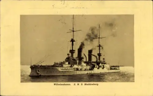 Ak Deutsches Kriegsschiff, S.M.S. Mecklenburg, Kaiserliche Marine