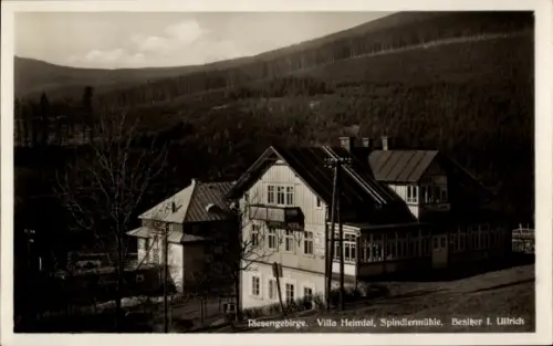 Ak Spindleruv Mlýn Spindlermühle Riesengebirge Region Königgrätz, Villa Heimtal