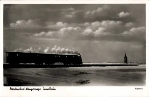 Ak Nordseebad Wangerooge in Ostfriesland, Inselbahn