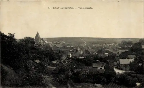 CPA Bray-sur-Somme, vue générale