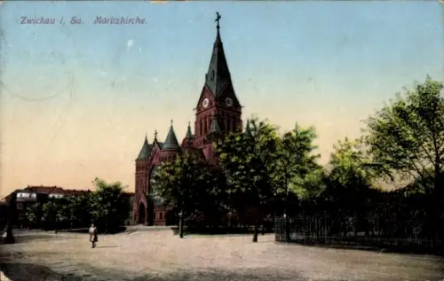 Ak Zwickau in Sachsen, Moritzkirche