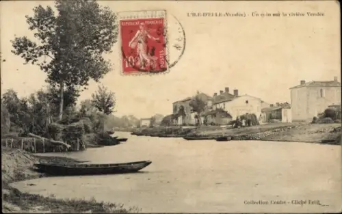 Ak L'Ile-d'Elle Vendee, Un coin sur la riviere Vendee