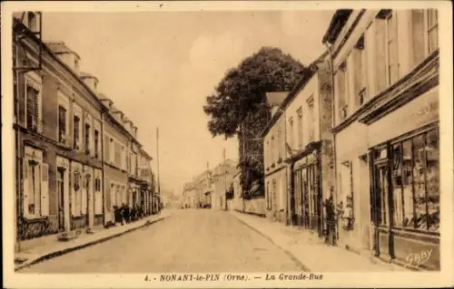 CPA Nonant le Pin Orne, Grande Rue