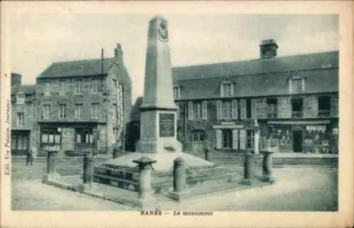 CPA Rânes Orne, Monument