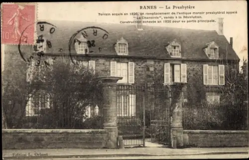 CPA Rânes Orne, Le Presbytere