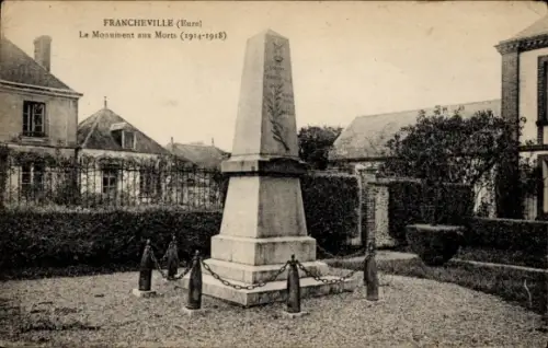 Ak Francheville Orne, Denkmal für die Gefallenen, Monument aux Morts, 1914-1918