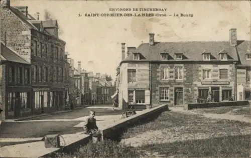 CPA Saint Cormier des Landes Orne, Le Bourg