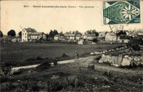 Ak Saint Laurent Jura, vue générale
