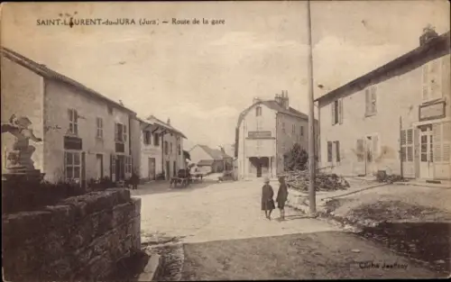 CPA Saint Laurent Jura, Route de la gare