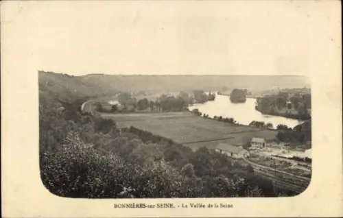 Ak Bonnieres sur Seine Yvelines, Das Seine-Tal