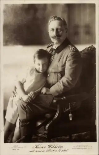 Ak Kaiser Wilhelm II. mit ältestem Enkel