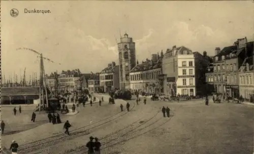 Ak Dunkerque Dünkirchen Nord, Teilansicht