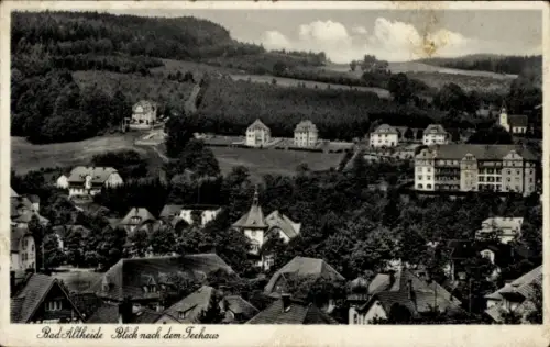 Ak Polanica Zdrój Bad Altheide Schlesien, Gesamtansicht, Teehaus