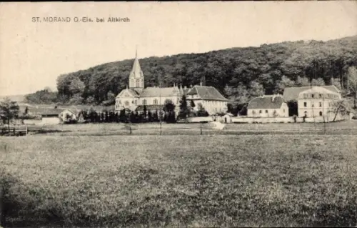 Ak Saint Morand Elsass Haut Rhin, Teilansicht