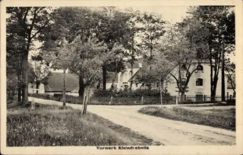 Ak Kleindrebnitz Geissmannsdorf Bischofswerda in Sachsen, Vorwerk, Kreuzung