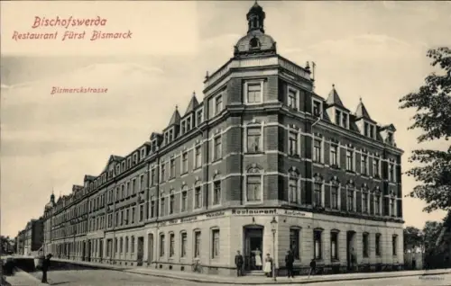 Ak Bischofswerda in Sachsen, Restaurant Fürst Bismarck,  Bismarckstraße