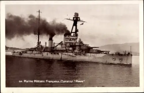CPA Marine militaire Française, Cuirassé Paris