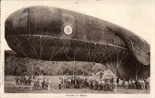 Ak Sperrballon beim Abheben