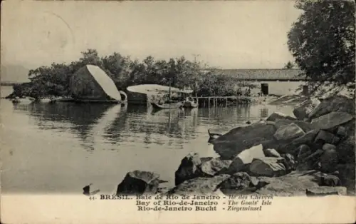 Ak Rio de Janeiro Brasilien, Ziegeninsel