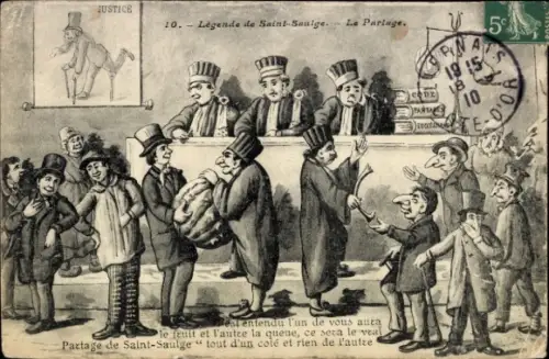 Judaika Ak Legende de Saint Saulge, le Partage