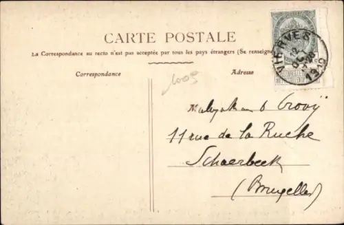 Ak Treignes Viroinval Wallonien Namur, Brücke, Ort