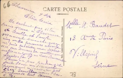 Ak Chevreuse Yvelines, Vallée de  Wasserlandschaft, Häuser