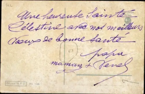 Künstler Ak Klein, C., Pflaumen, Obstbaum