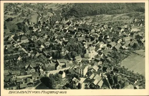 Ak Brombach Lörrach in Baden, Fliegeraufnahme