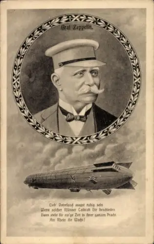 Ak Graf Zeppelin, Portrait, Luftschiff