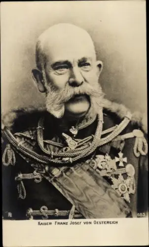 Ak Kaiser Franz Joseph I., Portrait in Uniform