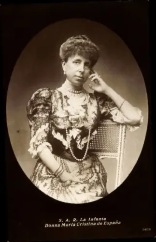 Ak S.A.R. la Infanta Donna Maria Cristina de Espana