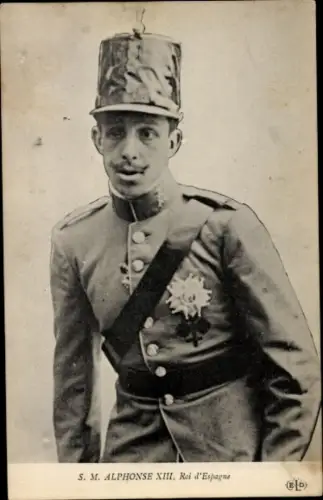 Ak Alfonso XIII, König Alfons XIII von Spanien, Alphonse XIII, Portrait
