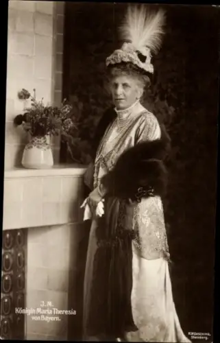 Ak Königin Maria Theresie von Bayern, Gemahlin König Ludwig III. von Bayern