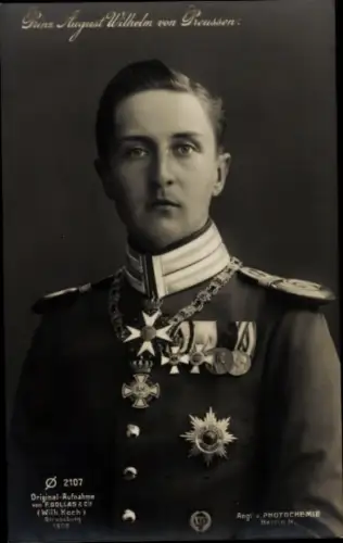 Ak Prinz August Wilhelm von Preußen, Photochemie 2107