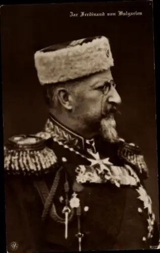 Ak König Ferdinand I. von Bulgarien, Portrait