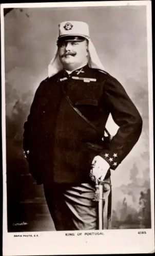 Ak König Karl I. von Portugal, Portrait