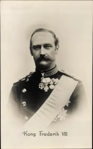 Ak Kong Frederik VIII, König von Dänemark