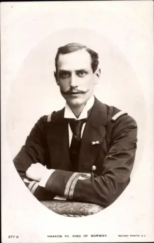 Ak König Haakon VII von Norwegen, Portrait