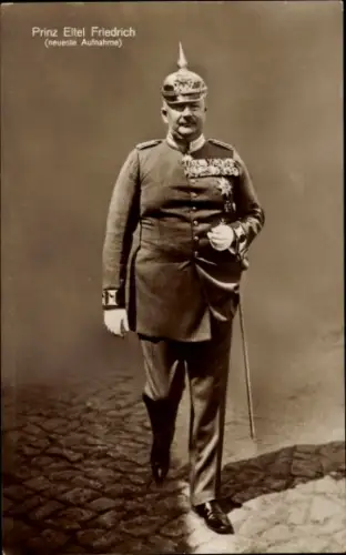 Ak Prinz Eitel Friedrich von Preußen, Portrait in Uniform