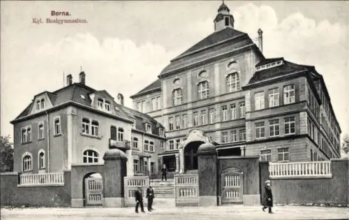 Ak Borna in Sachsen, Königliches Realgymnasium