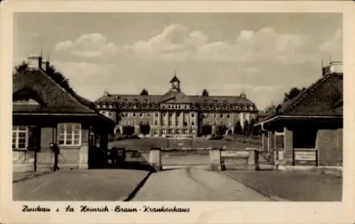 Ak Zwickau in Sachsen, Krankenhaus Heinrich Braun