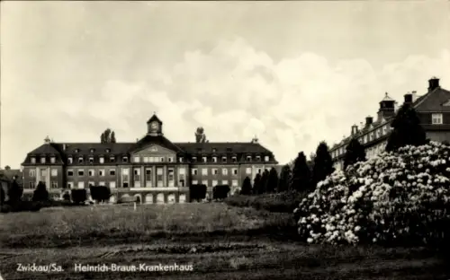 Ak Zwickau in Sachsen, Heinrich Braun Krankenhaus