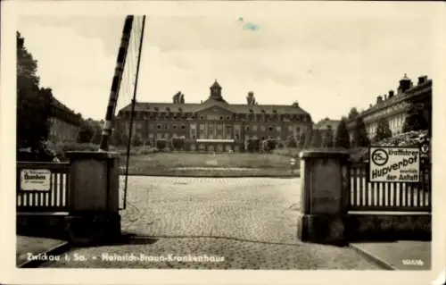 Ak Zwickau in Sachsen, Heinrich-Braun-Krankenhaus