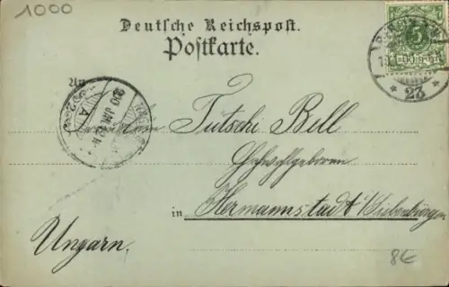 Mondschein Ak Berlin, Denkmal der Kaiserin Augusta