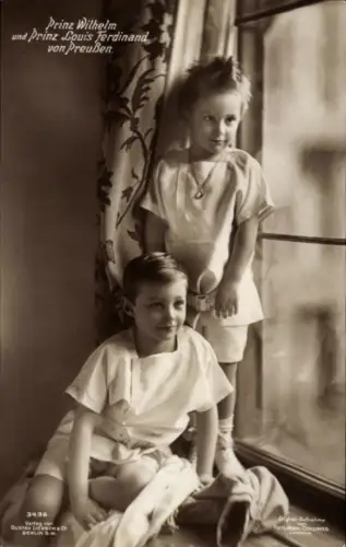 Ak Prinz Wilhelm von Preußen, Prinz Louis Ferdinand, Kinderportrait