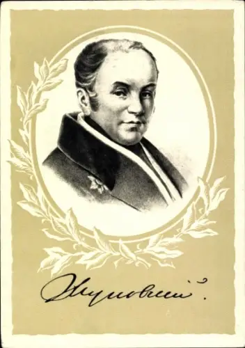 Künstler Ak Dichter Wassili Andrejewitsch Schukowski, Portrait