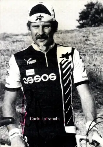 Ak Radrennsportler Carlo Lafranchi, Autogramm