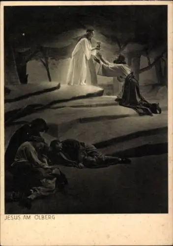 Ak Passionsspiele Oberammergau 1930, Nr. 43, Jesus am Ölberg